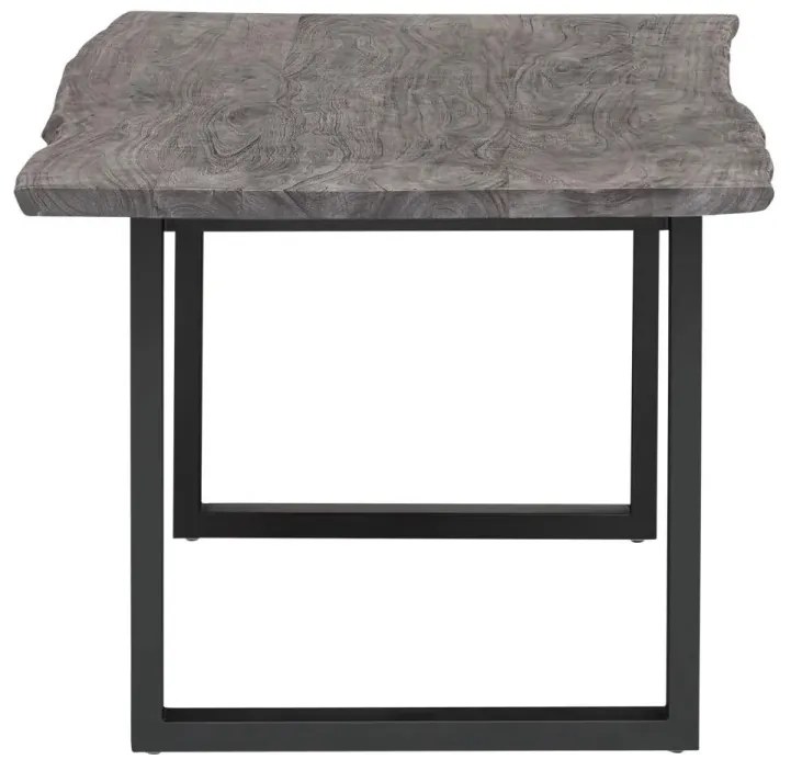 furniture-nabytek.cz - Masívna jedálenská súprava Bullwer so 4 stoličkami Carlton z akácie, lakovaná, kari / čierna