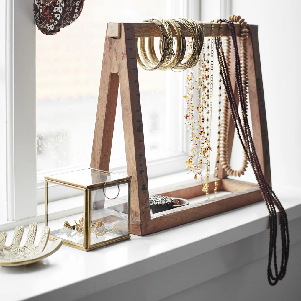 MADAM STOLTZ Stojan na šperky Recycled Wood Väčší