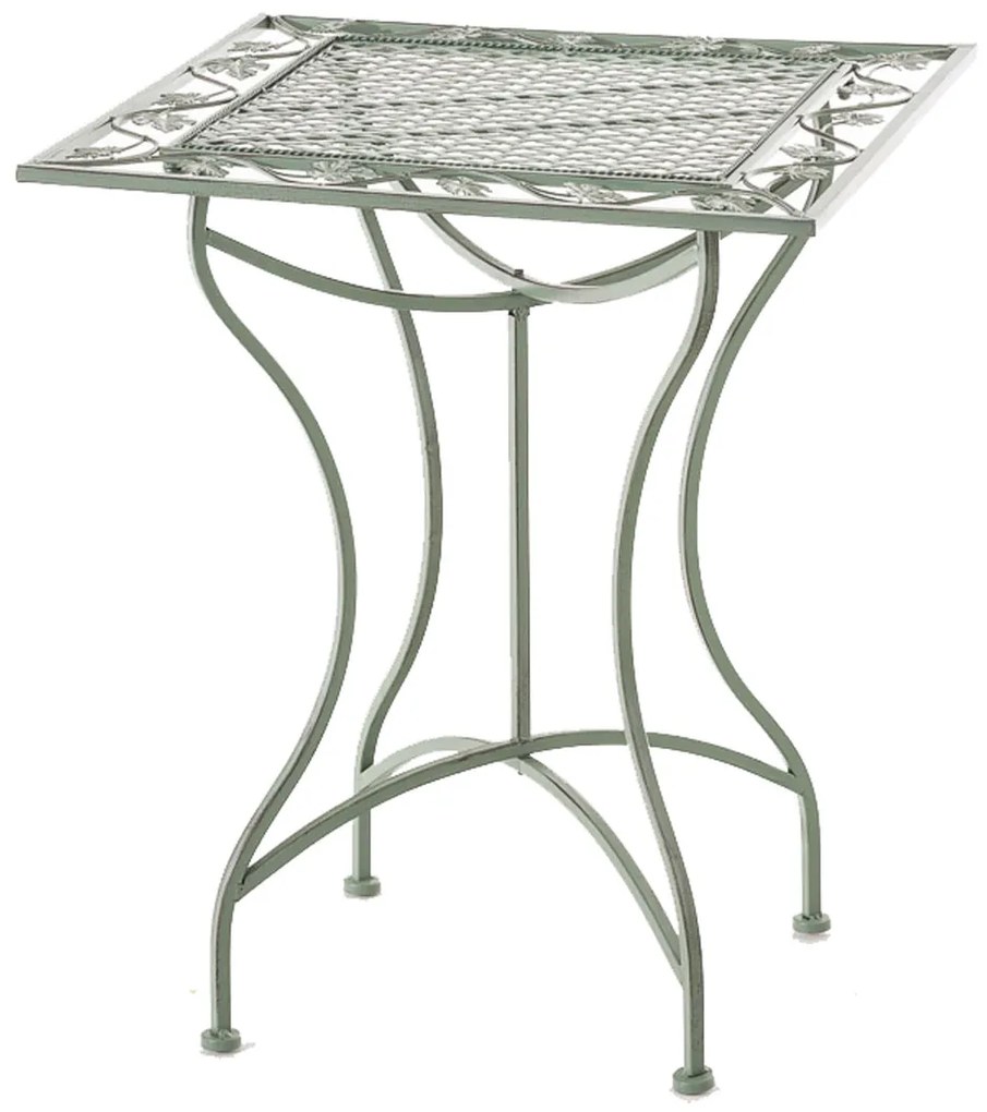 Kovový stôl GS19599 - Zelená antik