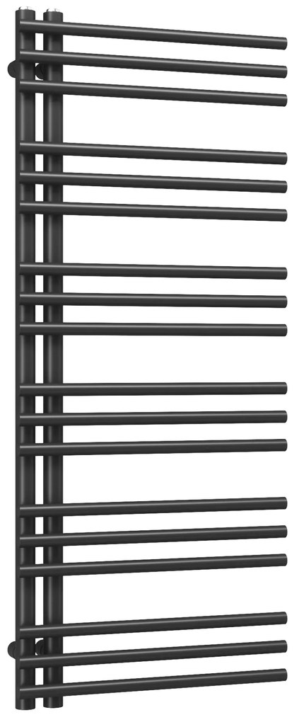 Gamma Erga Aquatic, vykurovacie teleso 1200x500 mm, 494W, čierna, ERG-LAV-AQUA-12050-BK