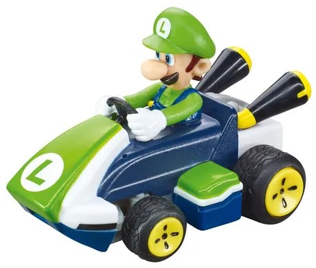 Carrera Mini autíčko na diaľkové ovládanie Luigi + Plyšová hračka Luigi, 23 cm  (800008000)