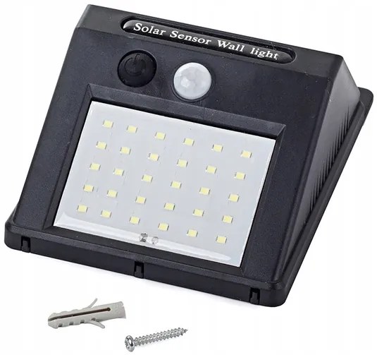 Verk 01390 Nástenné solárne svietidlo s pohybovým senzorom - 30 LED