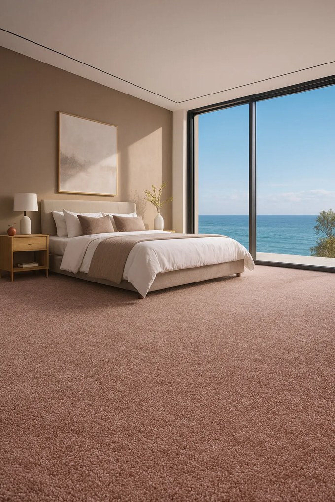 Metrážny koberec Feliz 068, na mieru, šíře 4m, ružová, filc, detská izba, ITC