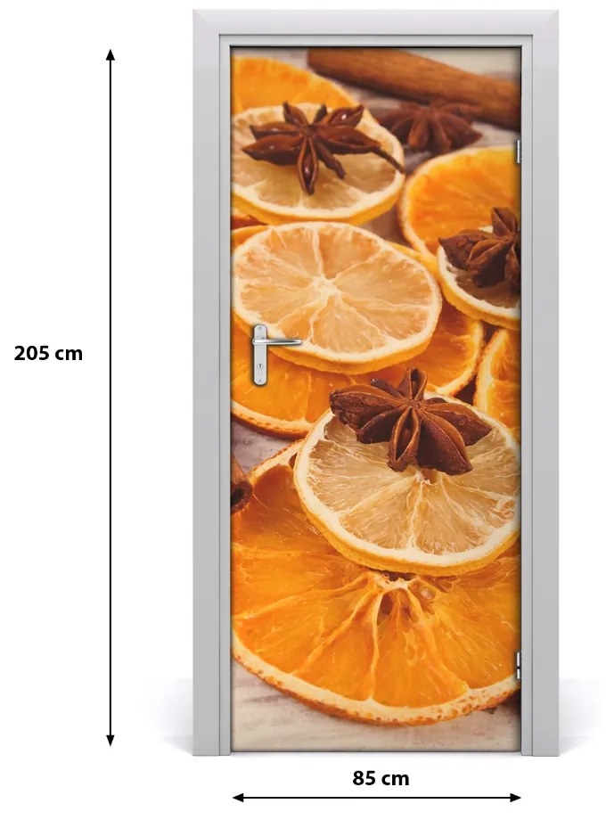 Samolepiace fototapety na dvere vôňa sviatkov 85x205 cm
