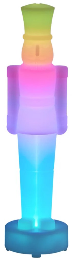 Vianočná stolná lampa biela vrátane LED stmievateľná a nabíjateľná RGBW-IC - Nutcracker