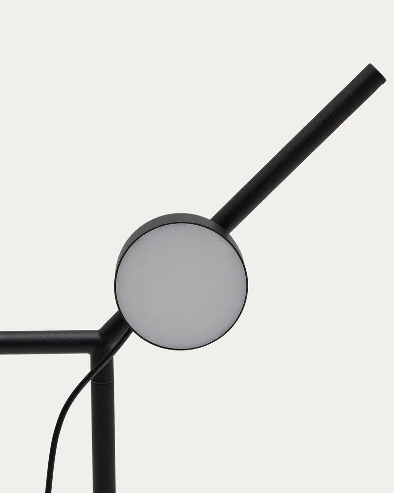 Čierna LED stojacia lampa so stmievačom (výška 160 cm) Orey – Kave Home