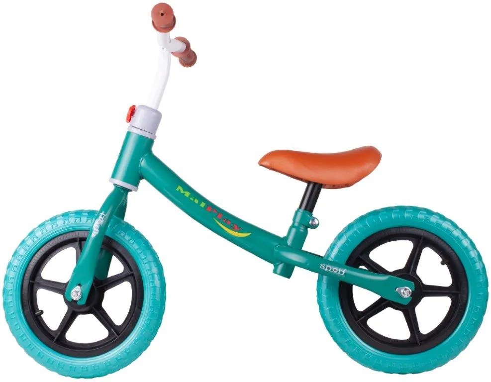 KIK Detský bežecký bicykel zelený