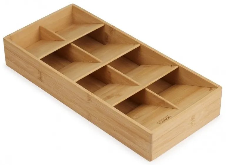 Organizér na príbory, príborník JOSEPH, 50 % úspora miesta, bambus 38 x 17,5 x 6 cm