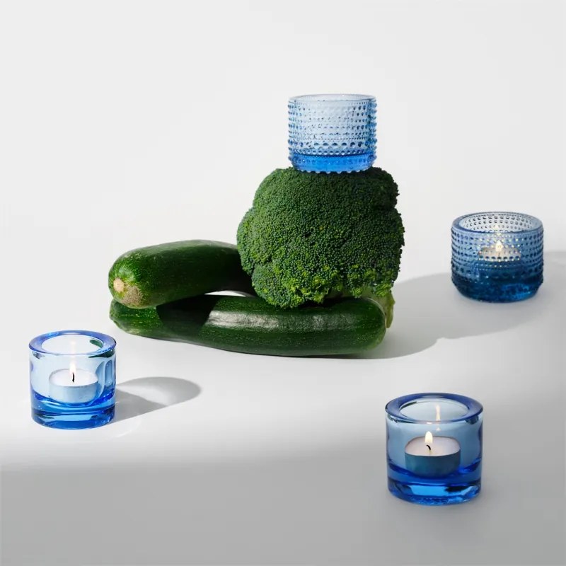 Svietnik Kivi, modrý aqua