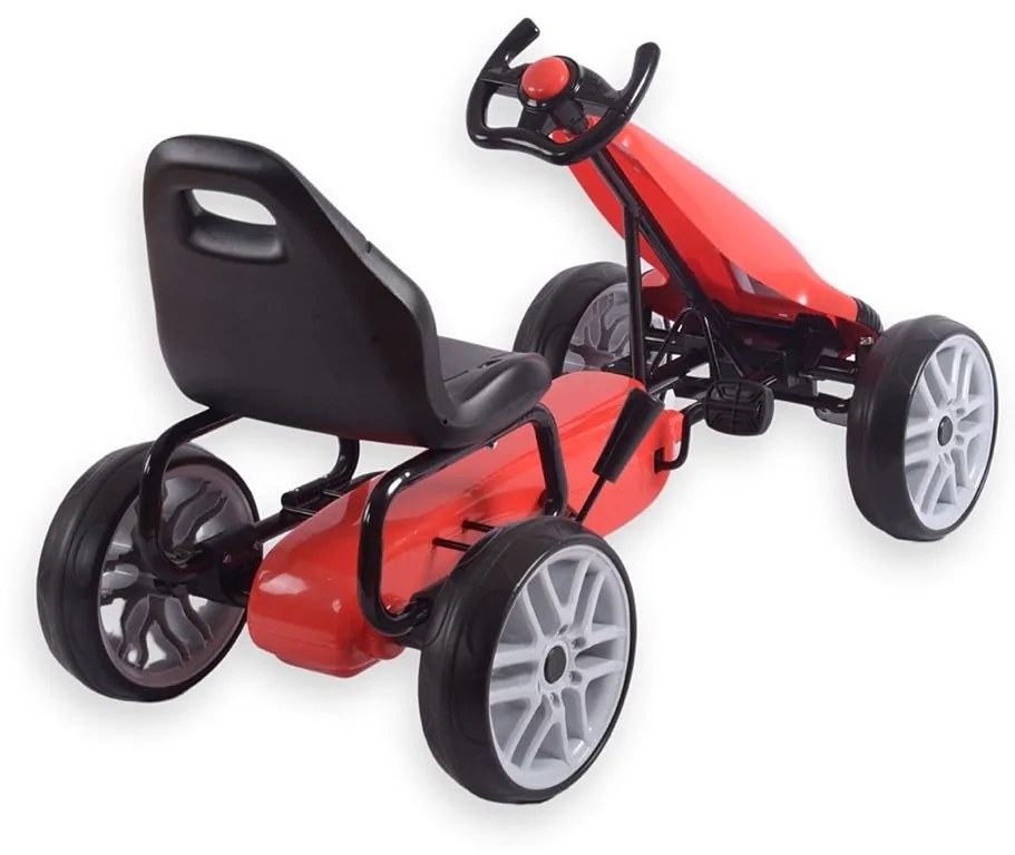 Detská šliapacia motokára Go-kart Milly Mally Power červená