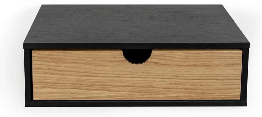 Čierny nástenný nočný stolík Woodman Farsta