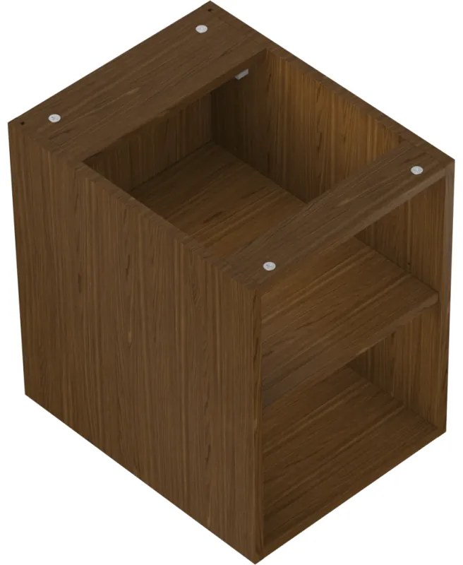 Mexen Box-A, otvorená skrinka s policou 35 cm, orech, 91AX2-0350-470-0-86