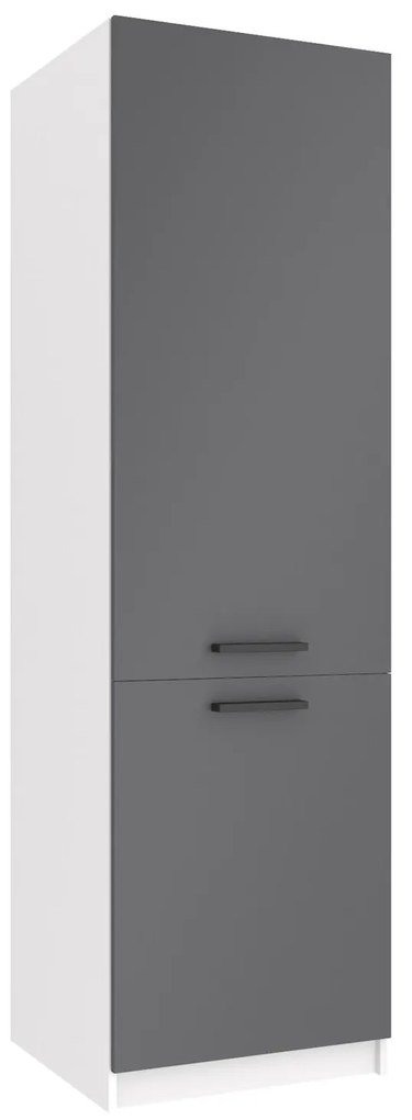Vysoká kuchynská skrinka Belini pre vstavanú chladničku 60 cm šedý mat  TOR SSL60/1/WT/SR/0/ B1