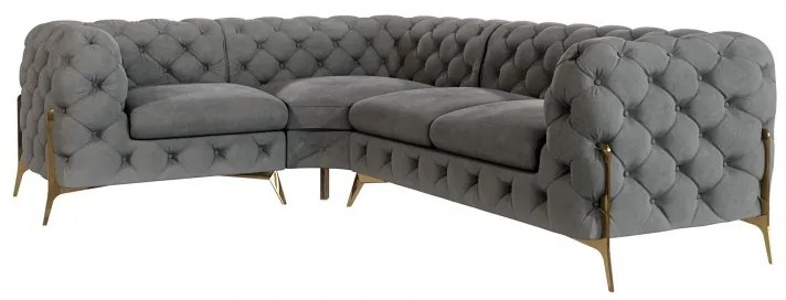 ROHOVÁ SEDAČKA CHESTERFIELD LARISSA PRAVÁ - ĽAVÁ 264 X 204 cm