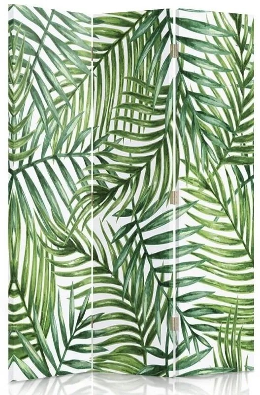 Ozdobný paraván Zelená zeleň příroda - 110x170 cm, trojdielny, klasický paraván