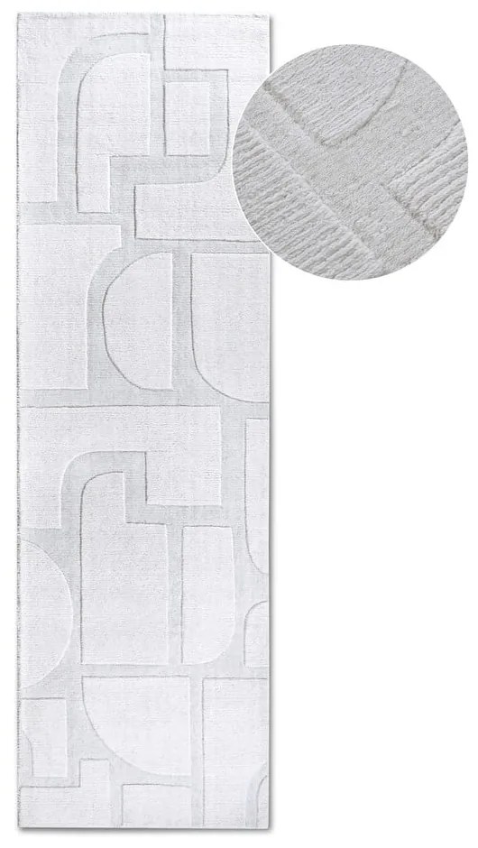 Krémovobiely ručne tkaný vlnený behúň 80x250 cm Alexis – Villeroy&amp;Boch