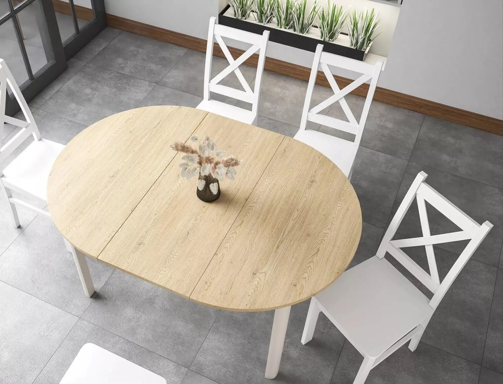 Rozkládací jídelní stůl Dante I 102/144 cm dub cremona torro/kašmír