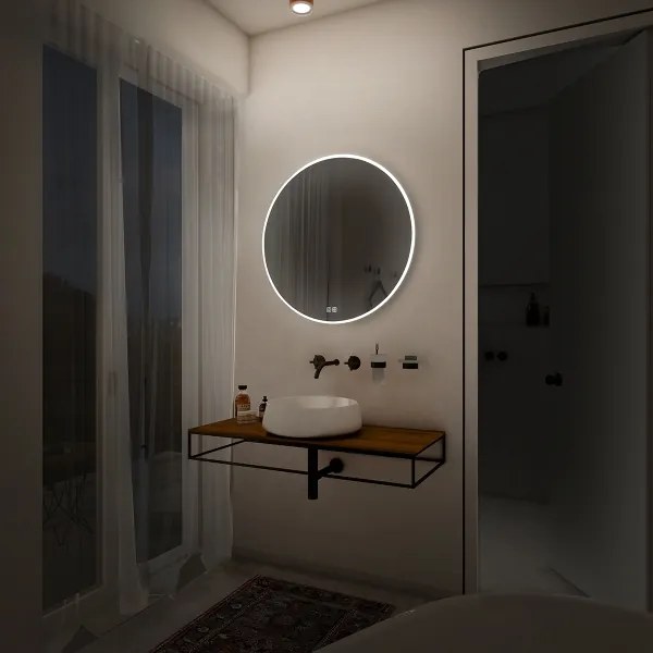 NIMCO ZP 26000RVX - LED Kúpeľňové podsvietené zrkadlo 3000-6500K pr. 60 cm IP44