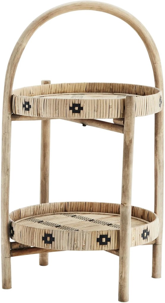MADAM STOLTZ Odkladací stolík Natural Bamboo