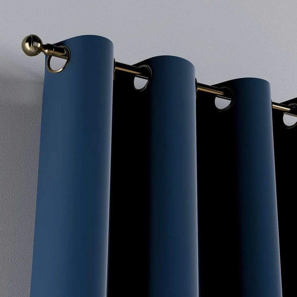 Modrý záves 260x130 cm Posh Velvet - Yellow Tipi