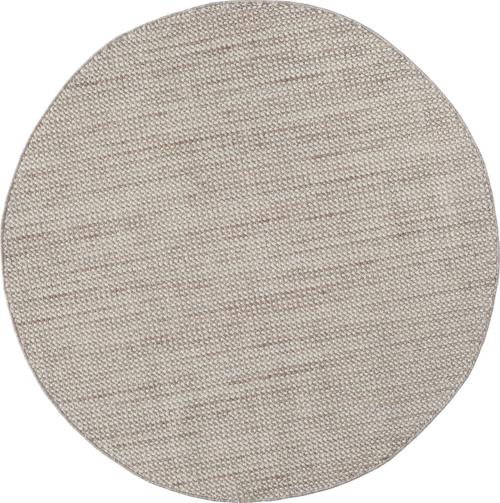 Kusový koberec Ava CA20009 beige kruh, 120x120 (priemer) kruh, béžová, chodba / predsieň, My Flair