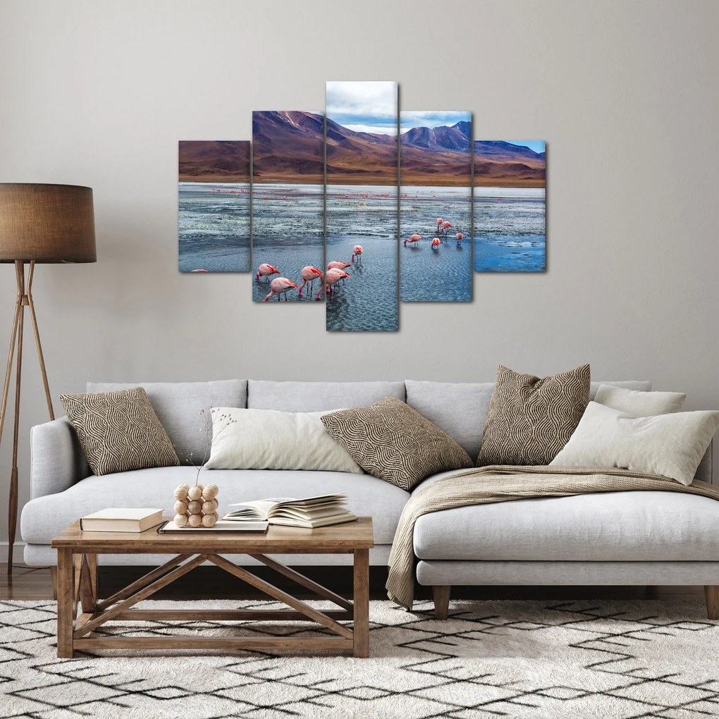 Obraz - Plameniaky (150x105 cm)