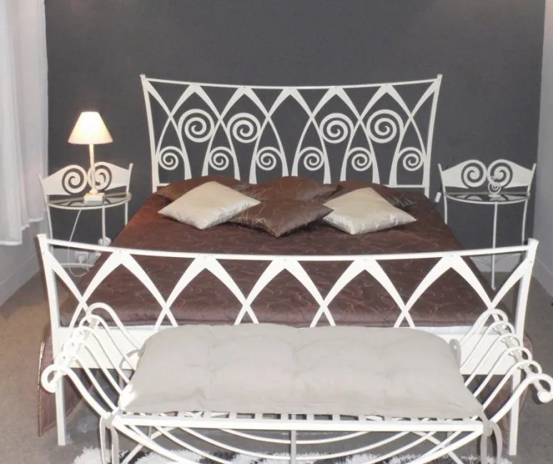 IRON-ART RONDA - dizajnová kovová posteľ 180 x 200 cm, kov