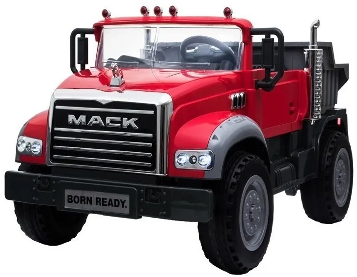 LEAN CARS Elektrické autíčko Mack LB-8822 - červené - 2x45W - 12V7Ah - 2021