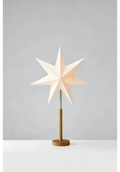 Markslöjd 706213- Vianočná dekorácia. SPERANZA 1xE14/6W/230V, priemer 45 cm, borovica/krémová.