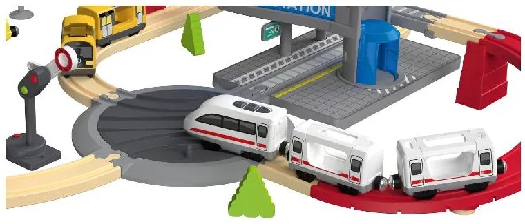 lupilu® Drevená železničná súprava XL (City Express) (100395090)