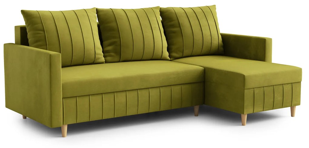 Rozkladacia rohová sedacia súprava FOX Pravá Tmavosivá