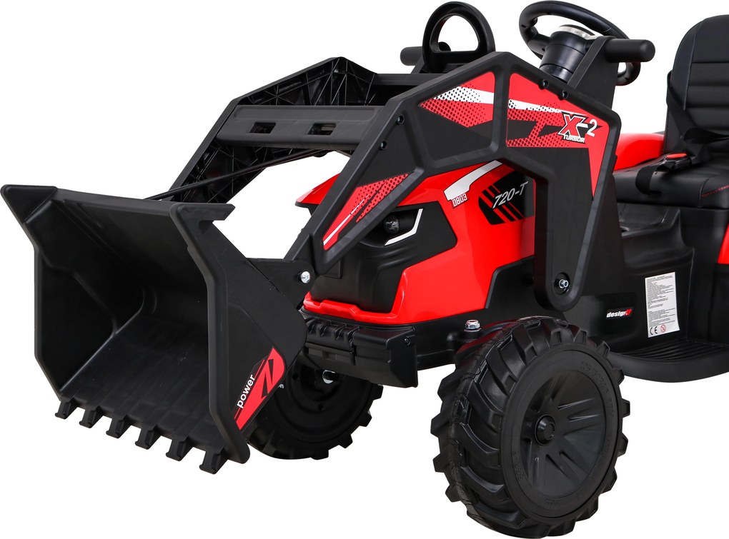 Ramiz Traktor s prívesom 720-T červený