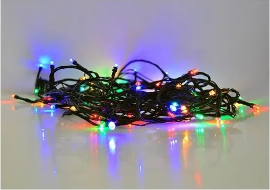 Solight 1V101-M- LED vonkajšia svetelná reťaz 100xLED/8 funkcií IP44 13m viacfarebná