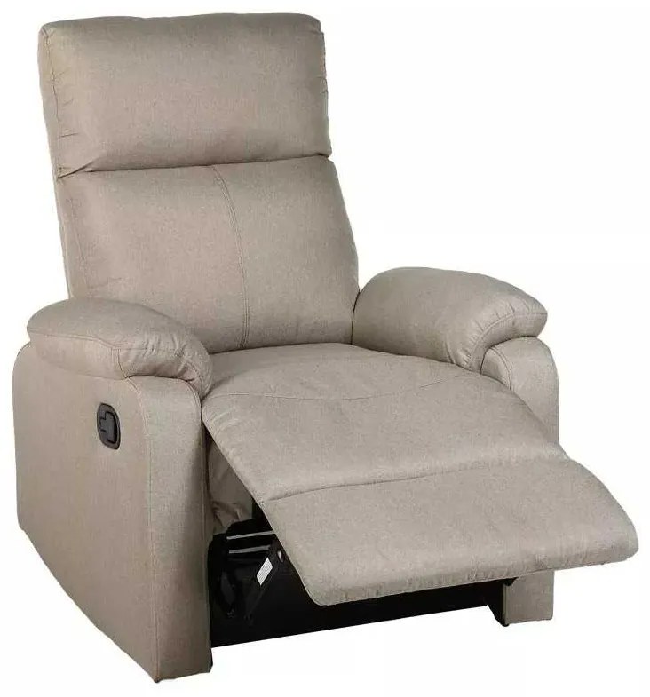 LuxuryForm DESIGN Televízne kreslo CARLOS s polohovaním - béžové