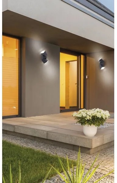 Paul Neuhaus 9722-13 - LED Vonkajšie nástenné svietidlo RYAN 2xLED/5W/230V IP54