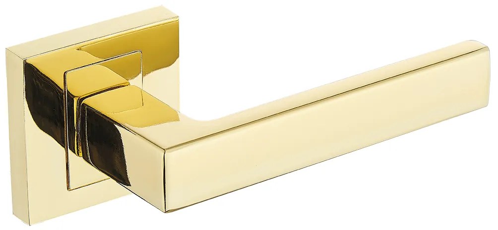 Kuchinox Qubik, kľučka na dvere, zlatá lesklá, LAV-KG2_G00A