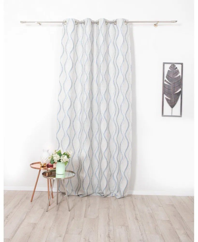 Žlto-modrý záves 140x245 cm Arcade - Mendola Fabrics