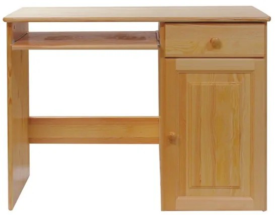 Písací stolík malý, skrinka - PIS02: Borovica Vľavo