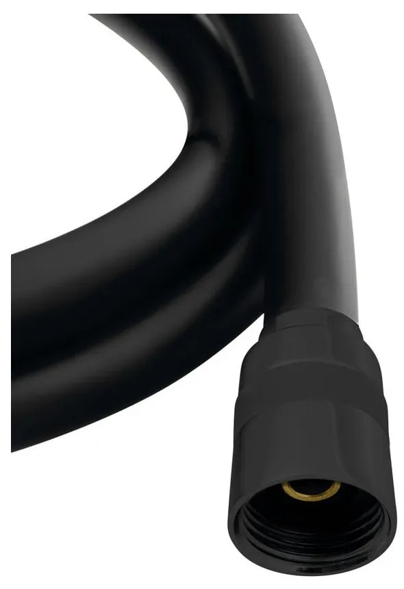 Čierna plastová sprchová hadica ø 1 cm Softflex – Sapho