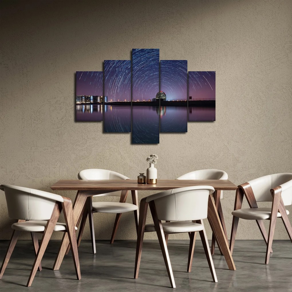 Obraz nočnej oblohy s hviezdami (150x105 cm)