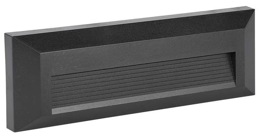 LED Vonkajšie schodiskové svietidlo LED/3W/230V IP65 4000K čierna