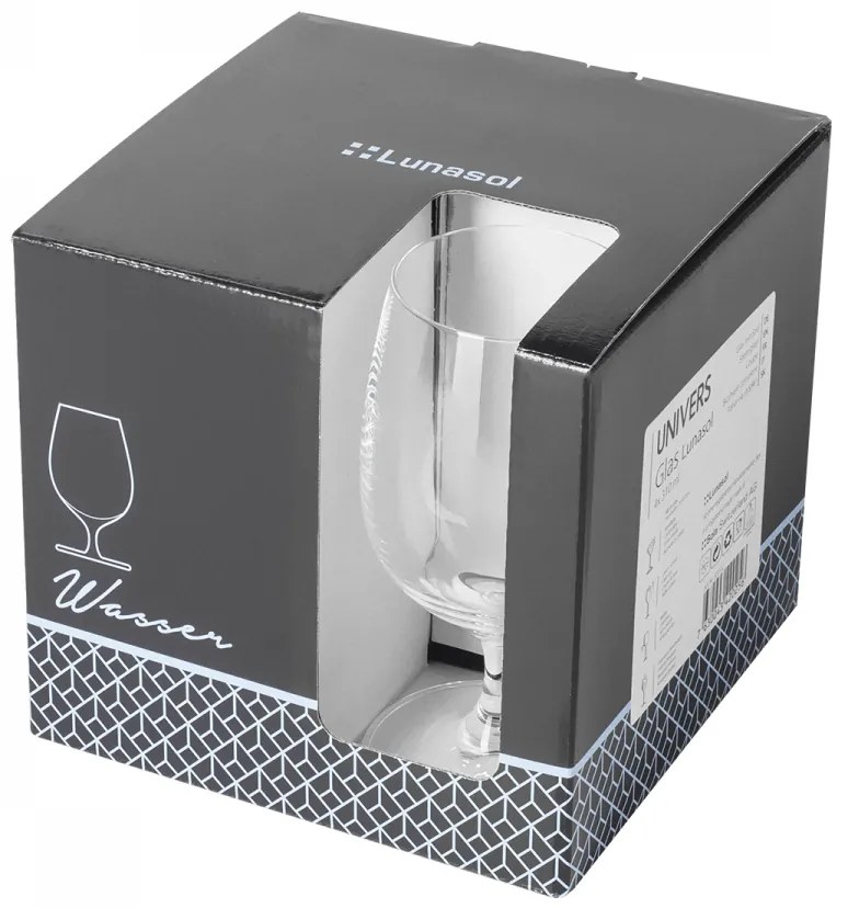 Poháre na stopke 310 ml set 4 ks - Univers Glas Lunasol META Glass - 322122