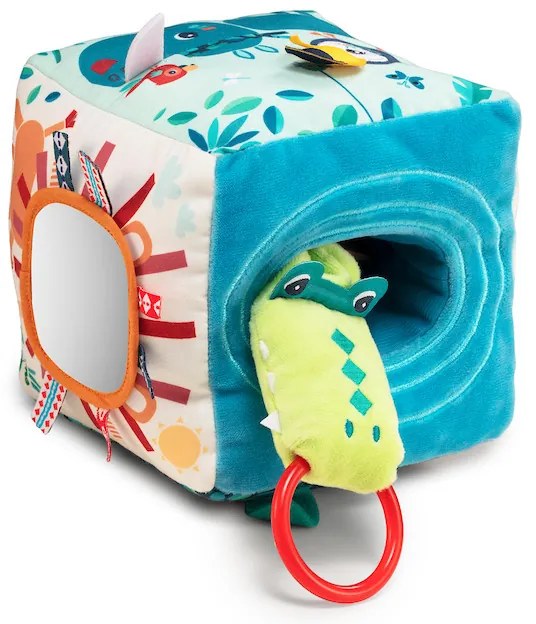 Lilliputiens - textilná kocka s aktivitami - džungľa