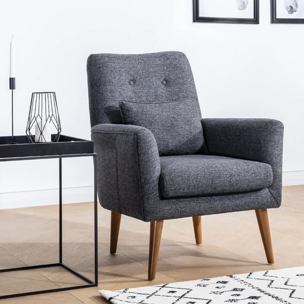 Kreslo Zeni Berjer Dark Grey