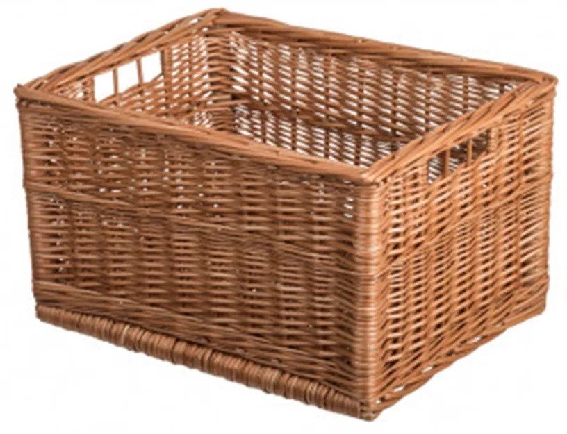Prútený úložný box, zásuvka, s rúčkou, VRBA, 40x30