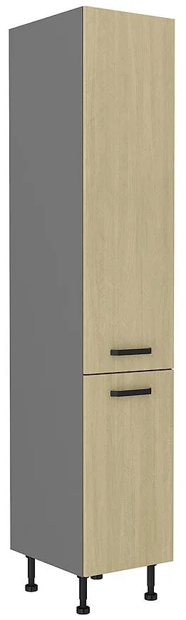 Kuchynská skrinka SCANDI jedľa/antracitová 40dk-215 2f