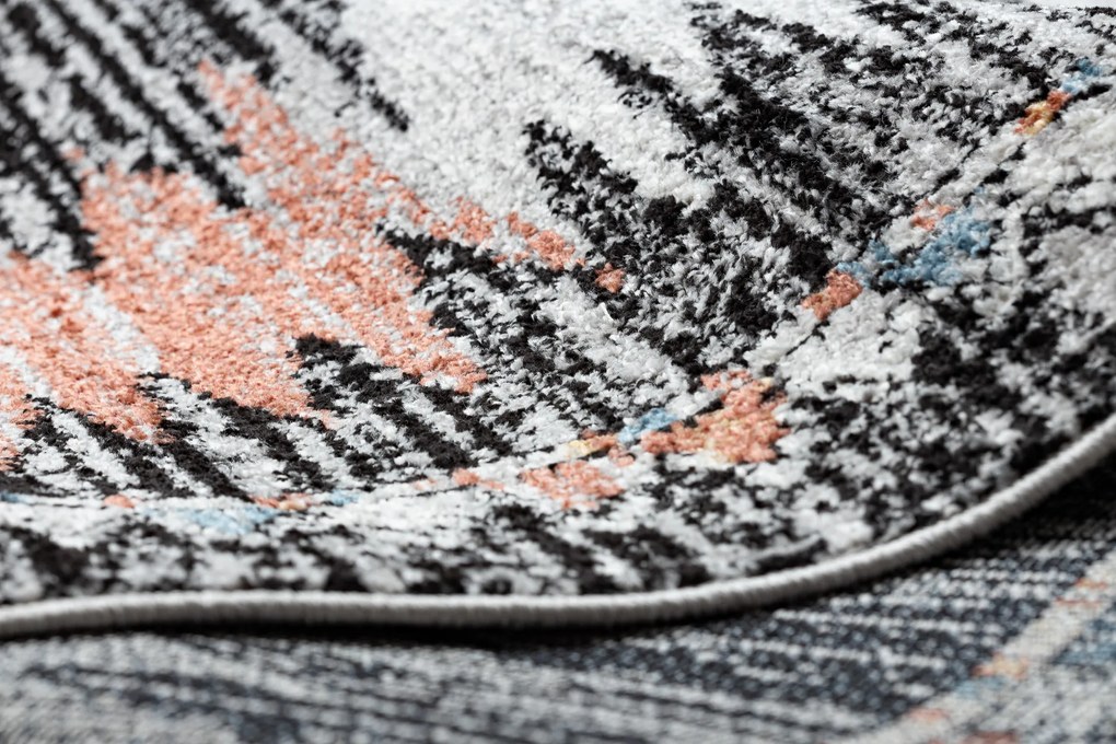 Moderný koberec BELLE BR23A čierno / ružový