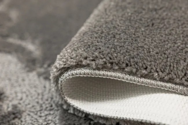 Kúpeľňový koberček Marika sivý, kvety