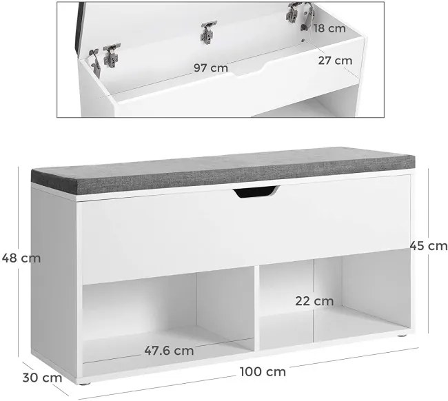 Botník s úložným priestorom LHS21WT