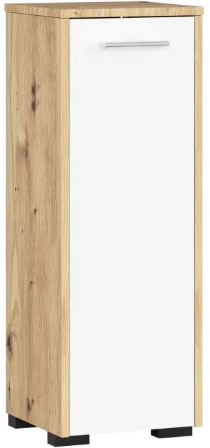 Kúpeľňová skrinka FIN S30 1D dub artisan / biela